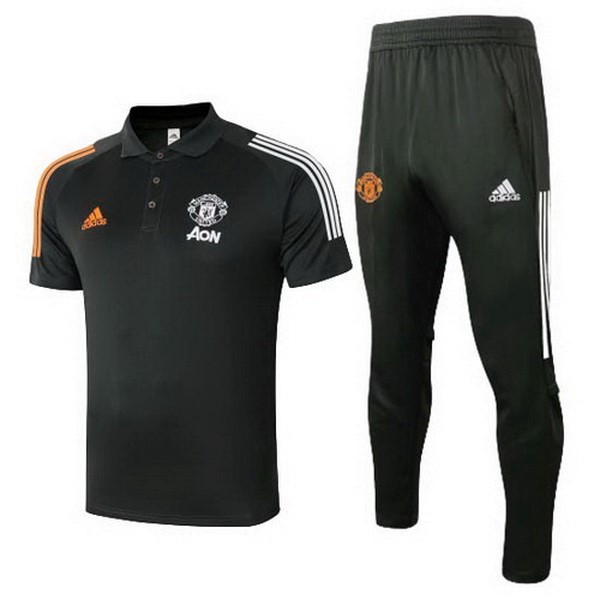 Polo Football Ensemble Complet Manchester United 2020-21 Noir